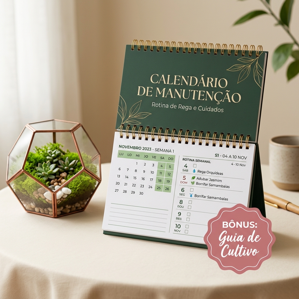 Mockup ilustrativo do Calendário de Manutenção