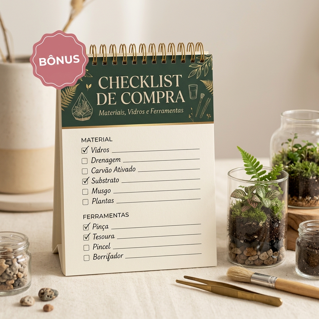 Mockup ilustrativo do Checklist de Compra