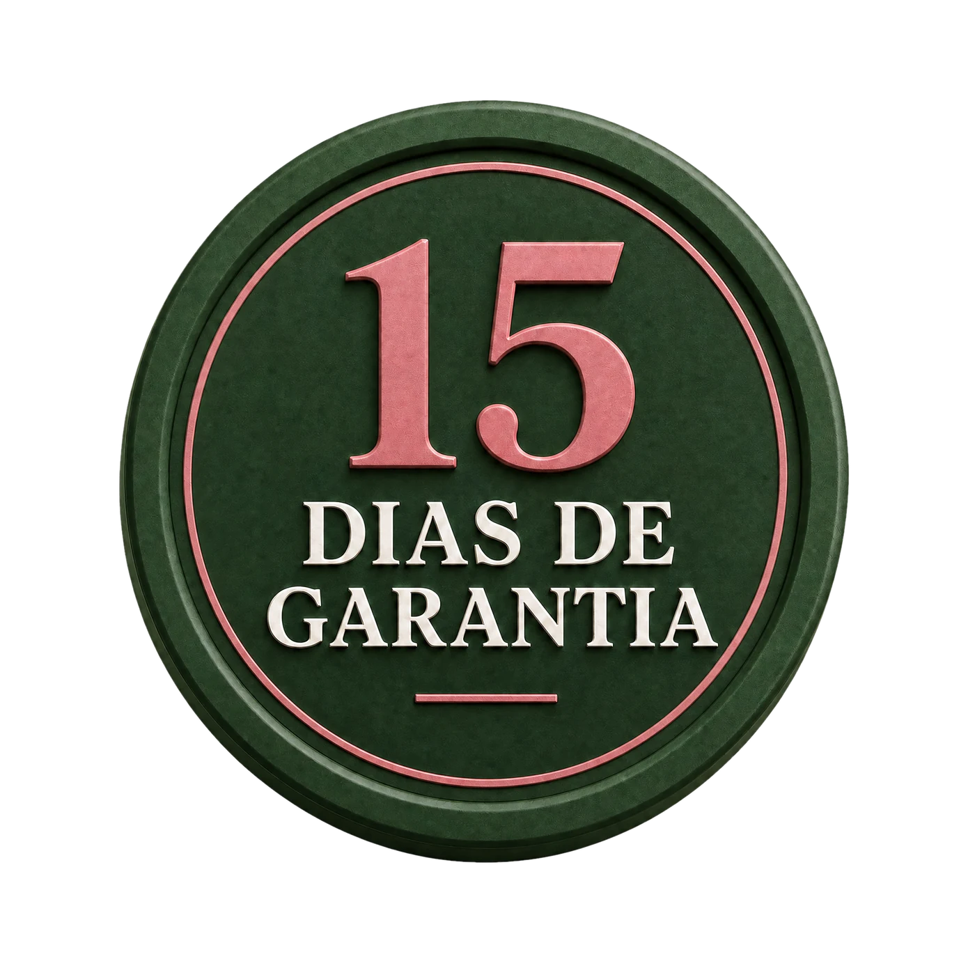Selo ilustrativo de garantia de 15 dias